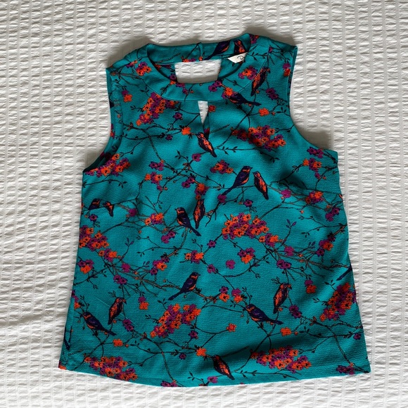 Floral and Bird print tank - Picture 1 of 7